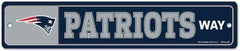 New England Patriots Sign 3.75x19 Plastic Street Style - Special Order