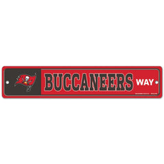 Tampa Bay Buccaneers Sign 3.75x19 Plastic Street Style - Special Order