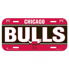 Chicago Bulls License Plate Plastic - Special Order