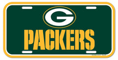 Green Bay Packers License Plate Plastic
