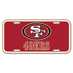 San Francisco 49ers License Plate Plastic