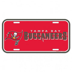 Tampa Bay Buccaneers License Plate Plastic