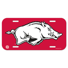 Arkansas Razorbacks License Plate Plastic - Special Order