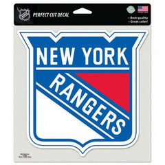 New York Rangers Decal 8x8 Perfect Cut Color - Special Order