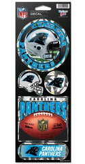 Carolina Panthers Decal 4x11 Die Cut Prismatic Style