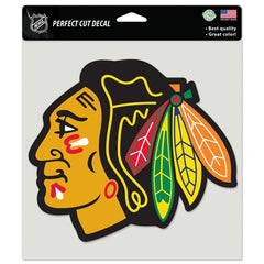 Chicago Blackhawks Decal 8x8 Die Cut Color - Special Order