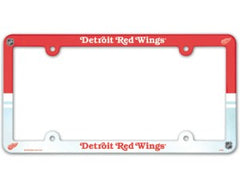 Detroit Red Wings License Plate Frame Plastic Full Color Style - Special Order