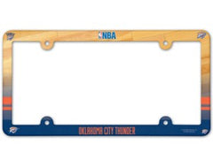 Oklahoma City Thunder License Plate Frame Plastic Full Color Style - Special Order