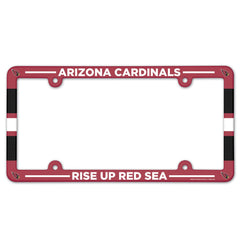 Arizona Cardinals License Plate Frame Plastic Full Color Style - Special Order