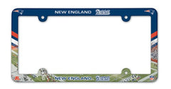 New England Patriots License Plate Frame Plastic Full Color Style - Special Order