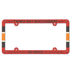 Tampa Bay Buccaneers License Plate Frame Plastic Full Color Style - Special Order