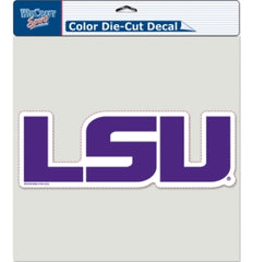 LSU Tigers Decal 8x8 Perfect Cut Color - Special Order