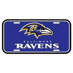 Baltimore Ravens License Plate Plastic