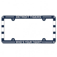 Detroit Tigers License Plate Frame Plastic Full Color Style - Special Order