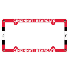 Cincinnati Bearcats License Plate Frame Plastic Full Color Style