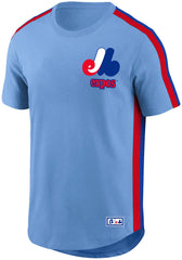 Montreal Expos MLB Athletic Mesh Light Blue T-Shirt