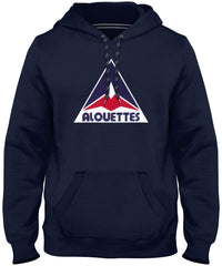 Montreal Alouettes CFL Bulletin Express East Retro Logo Navy Hoodie