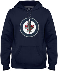 Winnipeg Jets NHL Express Canada Official Logo Navy Hoodie