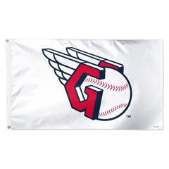Cleveland Guardians Flag 3x5 Deluxe Style White - Special Order