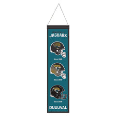 Jacksonville Jaguars Banner Wool 8x32 Heritage Evolution Design - Special Order