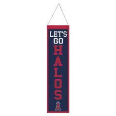 Los Angeles Angels Banner Wool 8x32 Heritage Slogan Design