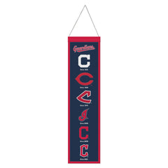 Cleveland Guardians Banner Wool 8x32 Heritage Evolution Design - Special Order