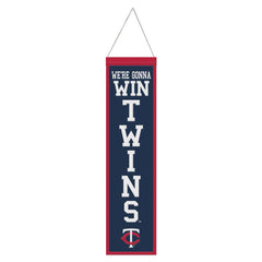 Minnesota Twins Banner Wool 8x32 Heritage Slogan Design