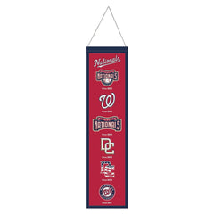 Washington Nationals Banner Wool 8x32 Heritage Evolution Design - Special Order
