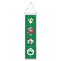 Boston Celtics Banner Wool 8x32 Heritage Evolution Design - Special Order