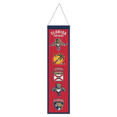 Florida Panthers Banner Wool 8x32 Heritage Evolution Design - Special Order