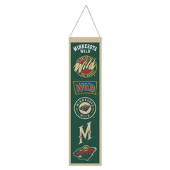 Minnesota Wild Banner Wool 8x32 Heritage Evolution Design - Special Order