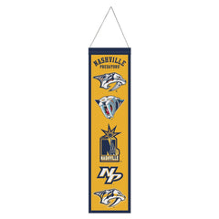 Nashville Predators Banner Wool 8x32 Heritage Evolution Design - Special Order