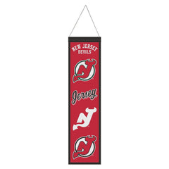 New Jersey Devils Banner Wool 8x32 Heritage Evolution Design - Special Order