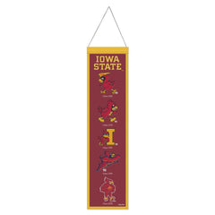 Iowa State Cyclones Banner Wool 8x32 Heritage Evolution Design - Special Order