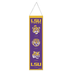 LSU Tigers Banner Wool 8x32 Heritage Evolution Design - Special Order