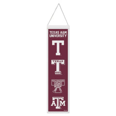 Texas A&M Aggies Banner Wool 8x32 Heritage Evolution Design - Special Order