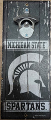 Michigan State Spartans Sign Wood 5x11 Bottle Opener Alternate