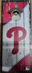Philadelphia Phillies Sign Wood 5x11 Bottle Opener Alternate