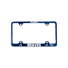 Atlanta Braves License Plate Frame Laser Cut Blue