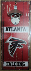 Atlanta Falcons Sign Wood 5x11 Bottle Opener Alternate