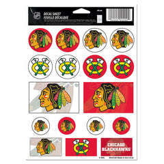 Chicago Blackhawks Decal Sheet 5x7 Vinyl - Special Order