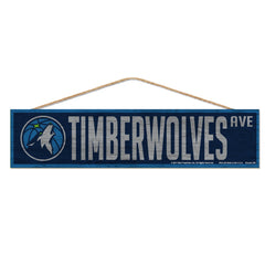 Minnesota Timberwolves Sign 4x17 Wood Avenue Design
