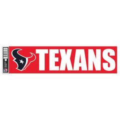 Houston Texans Decal 3x12 Bumper Strip Style