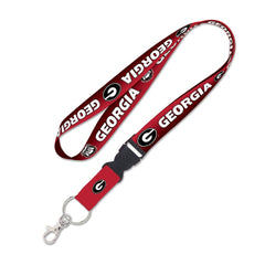 Georgia Bulldogs Lanyard with Detachable Buckle Alternate - Special Order