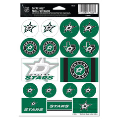 Dallas Stars Decal Sheet 5x7 Vinyl - Special Order
