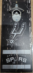 San Antonio Spurs Sign Wood 5x11 Bottle Opener Alternate
