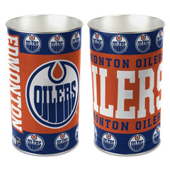 Edmonton Oilers Wastebasket 15 Inch - Periodic Restock