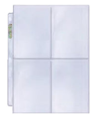4-Pocket Platinum Page with 3-1/2x5-1/4 Pockets (100 ct)