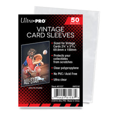 2-3/4x3-15/16 Vintage Card Sleeves (50 per pack)
