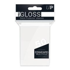 Deck Protectors - Pro Gloss - White (One Pack of 50)